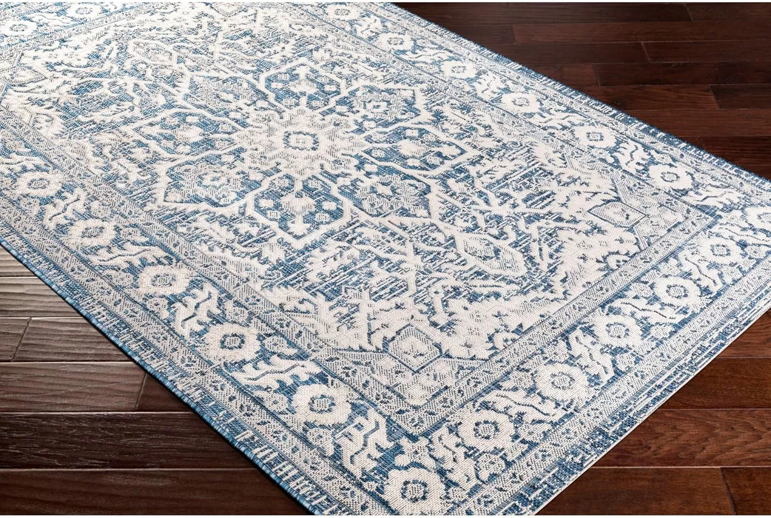 imageLivabliss Blarce Vintage Outdoor Area Rug67quot Square DenimDenim