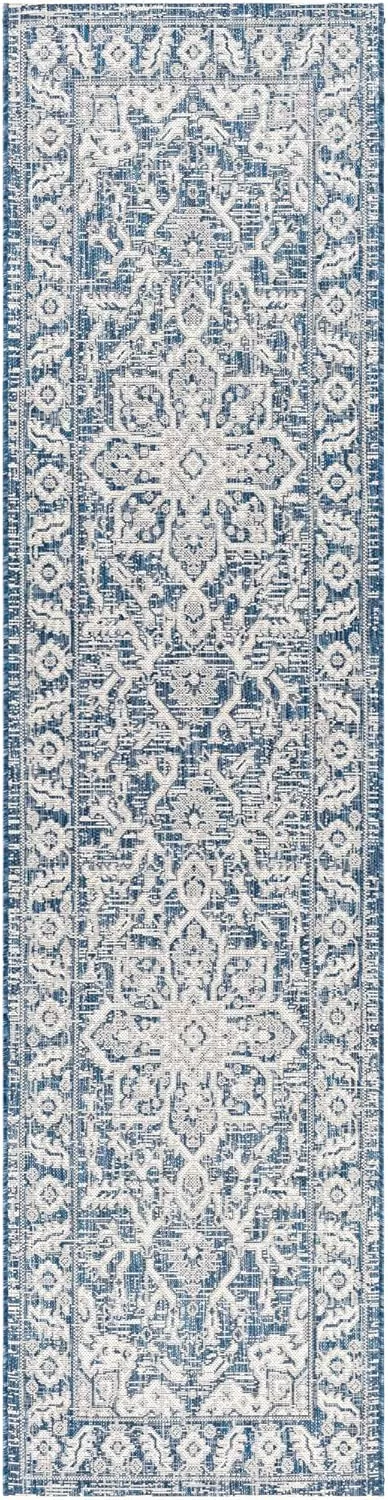 imageLivabliss Blarce Vintage Outdoor Area Rug67quot Square DenimDenim