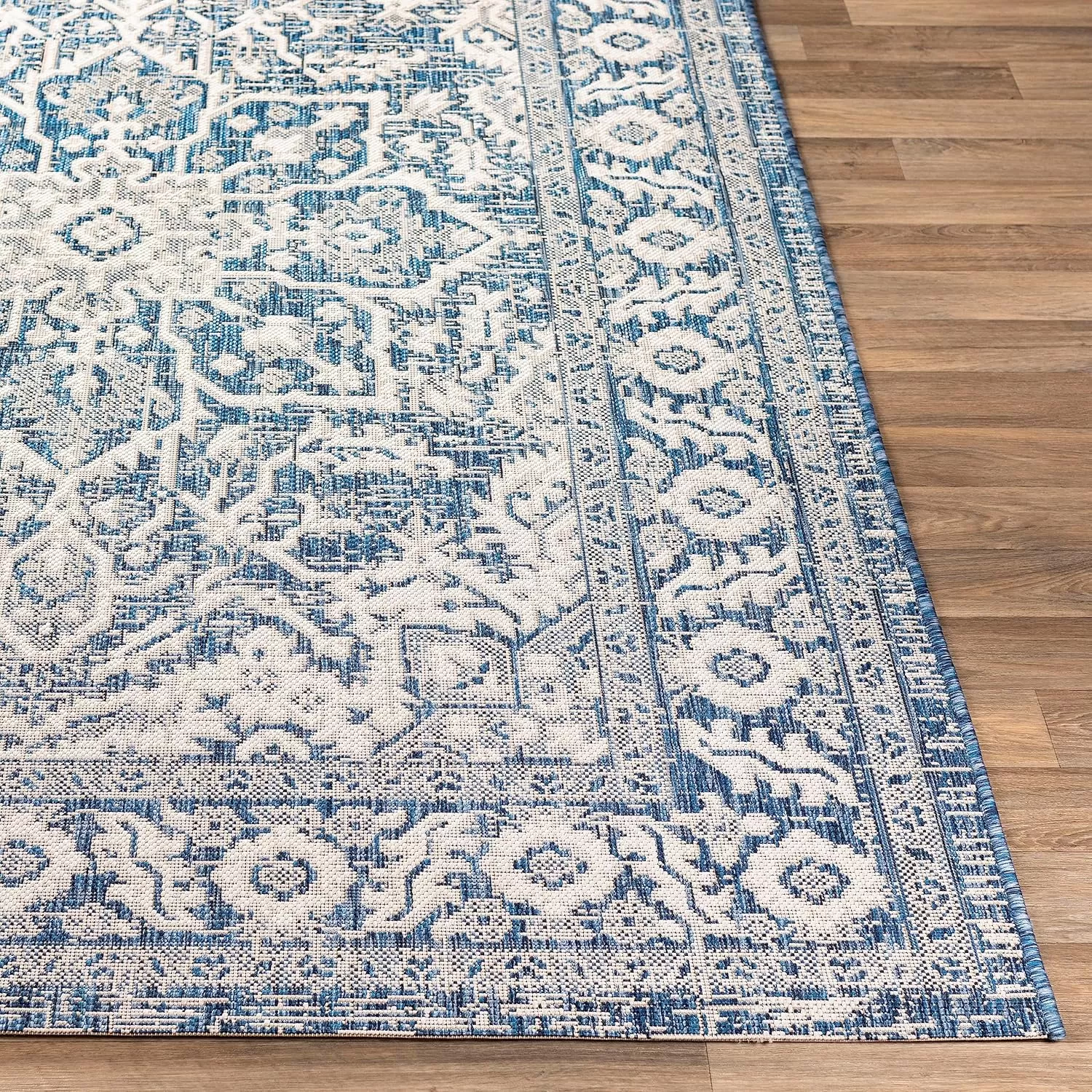 imageLivabliss Blarce Vintage Outdoor Area Rug67quot Square DenimDenim