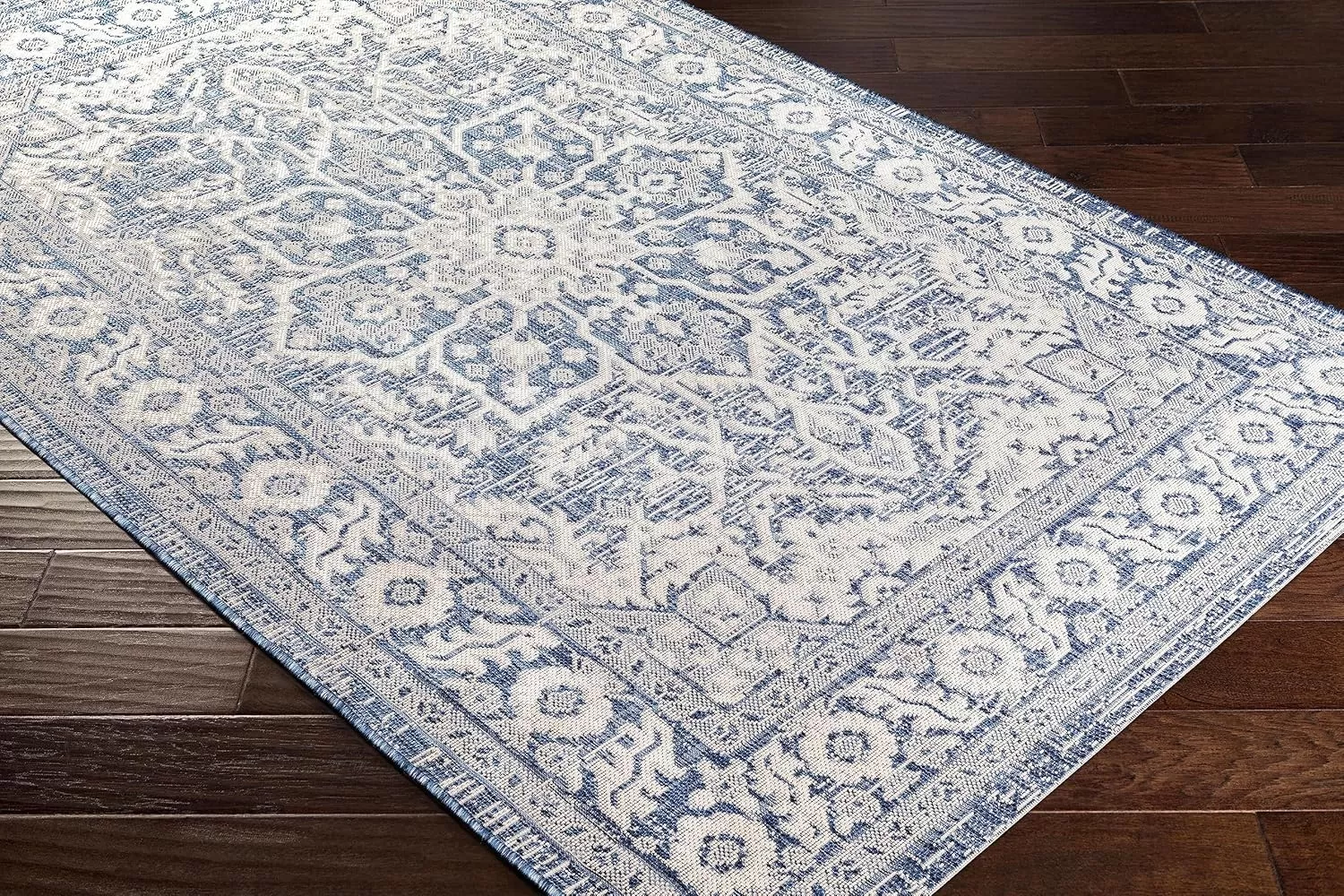 imageLivabliss Blarce Vintage Outdoor Area Rug67quot Square DenimDenim