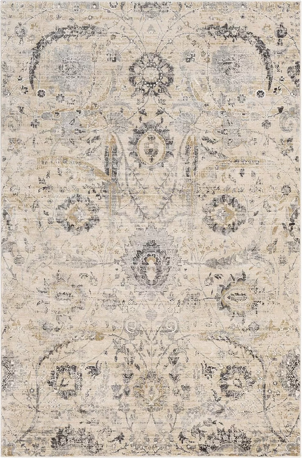 imageLivabliss Inkeri Updated Traditional Area Rug2 x 211quotBeigeBeige