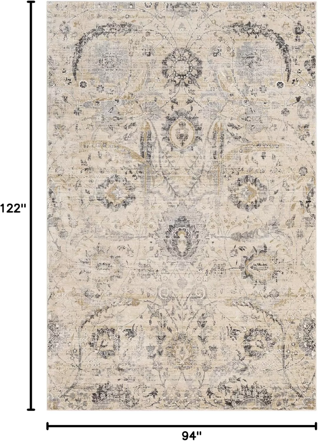 imageLivabliss Inkeri Updated Traditional Area Rug2 x 211quotBeigeBeige