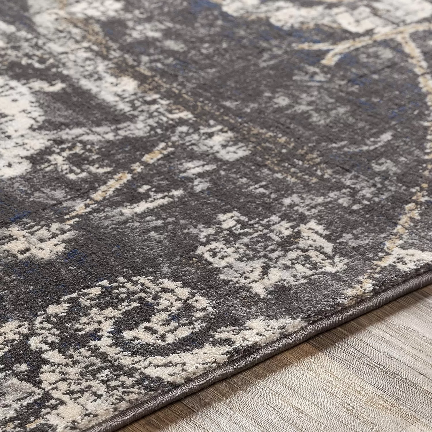 imageLivabliss Inkeri Updated Traditional Area Rug2 x 211quotBeigeCharcoal