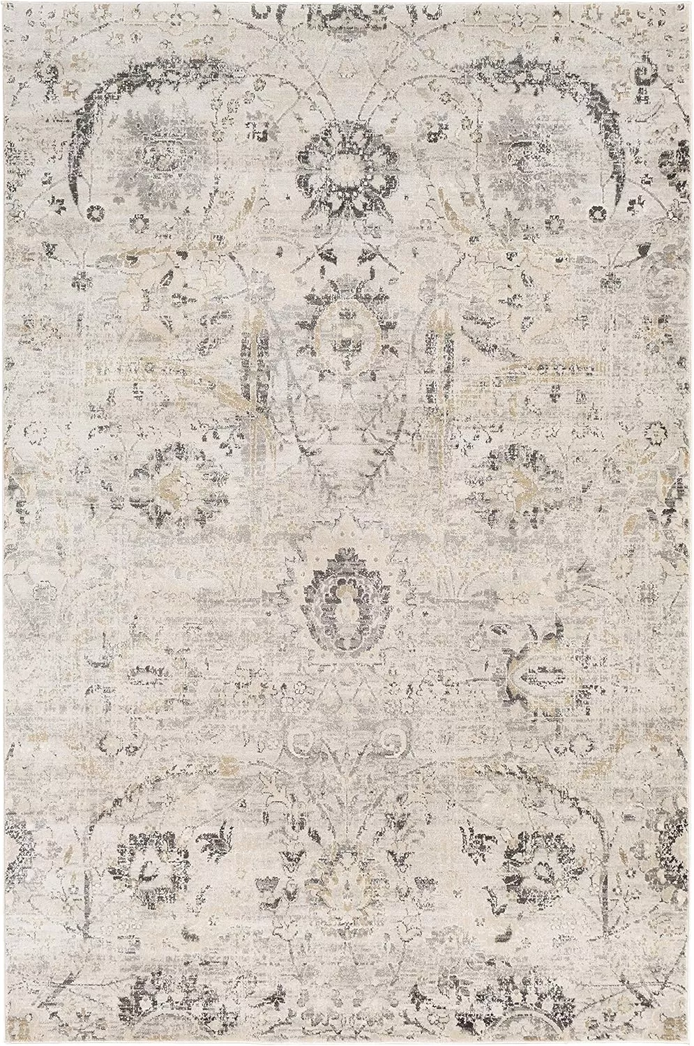 imageLivabliss Inkeri Updated Traditional Area Rug2 x 211quotBeigeLight Gray