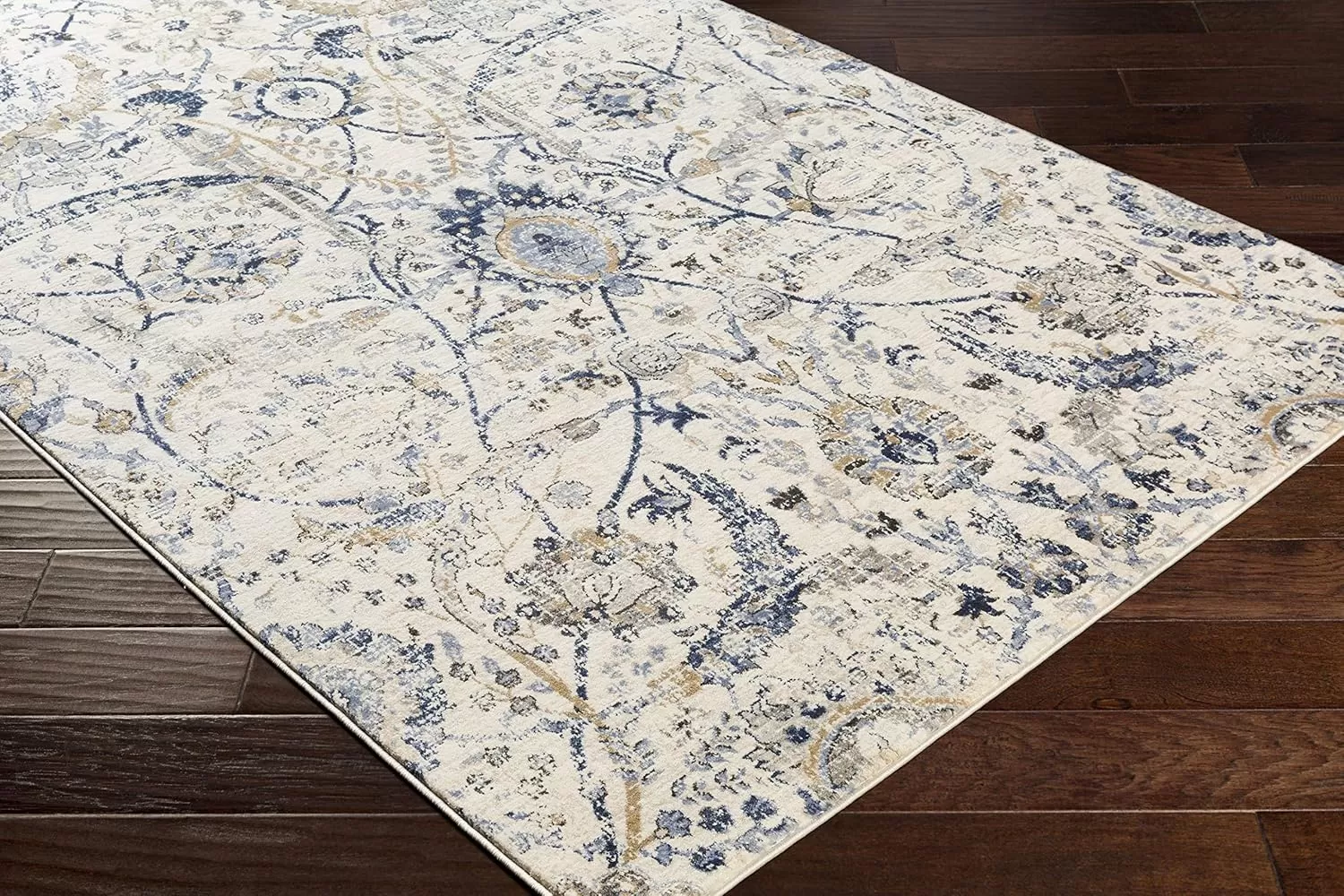 imageLivabliss Inkeri Updated Traditional Area Rug2 x 211quotBeigeNavy