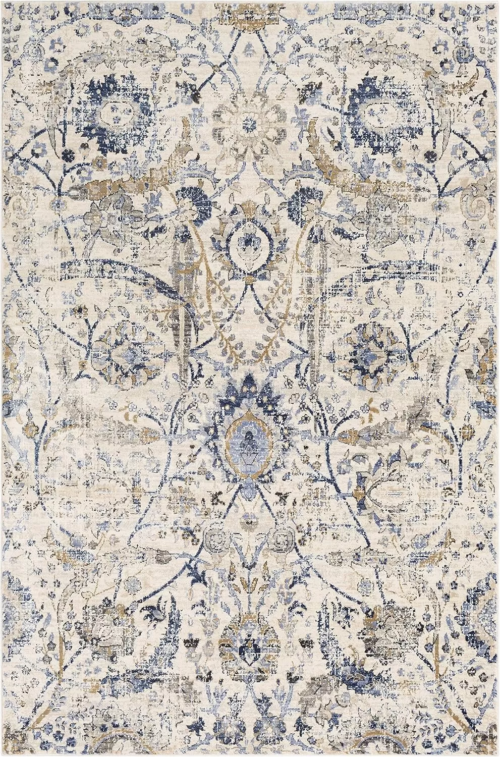 imageLivabliss Inkeri Updated Traditional Area Rug2 x 211quotBeigeNavy