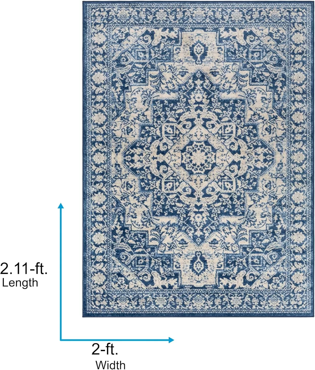 imageLivabliss Lorena Area Rug 2 x 3 NavyNavy