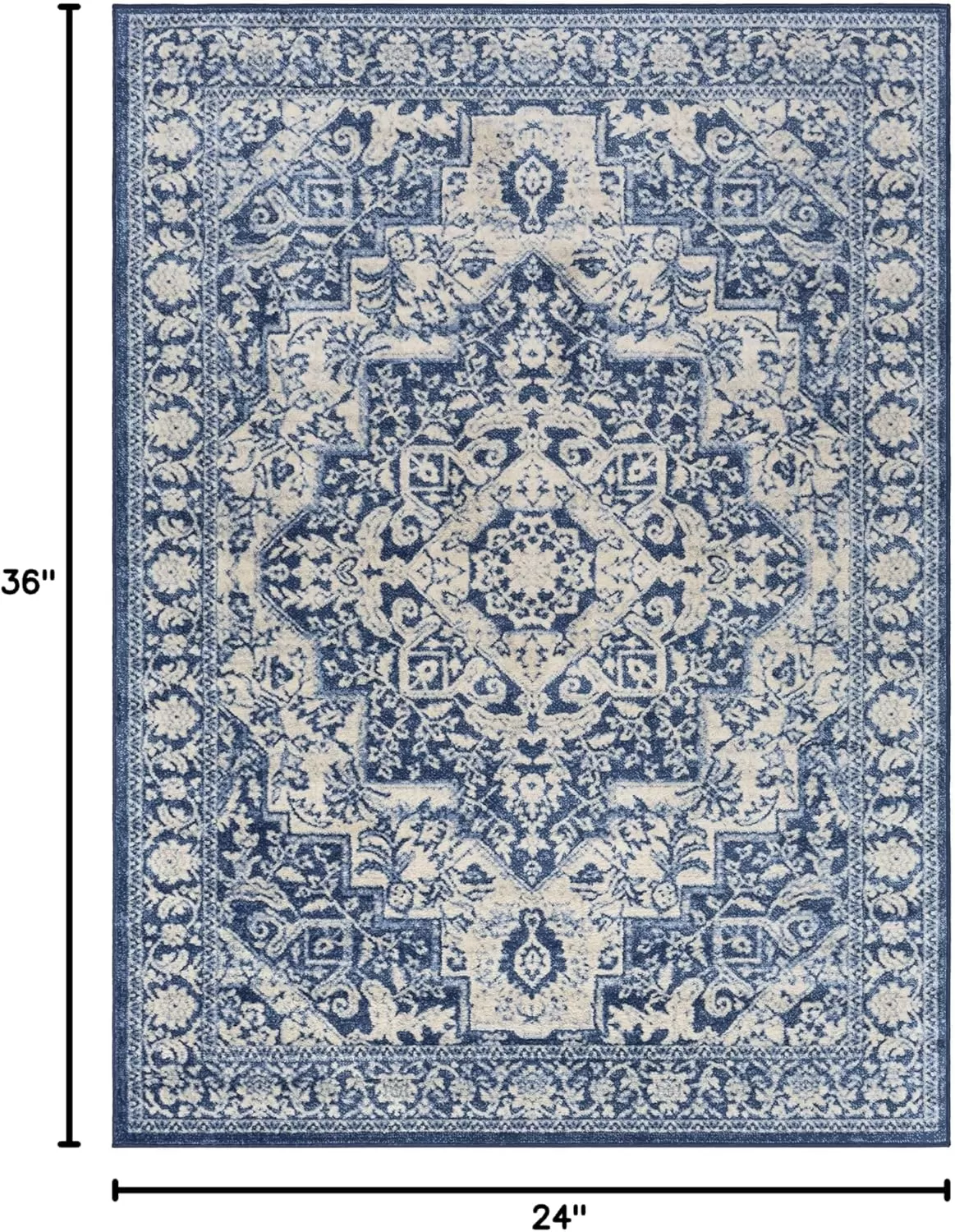 imageLivabliss Lorena Area Rug 2 x 3 NavyNavy