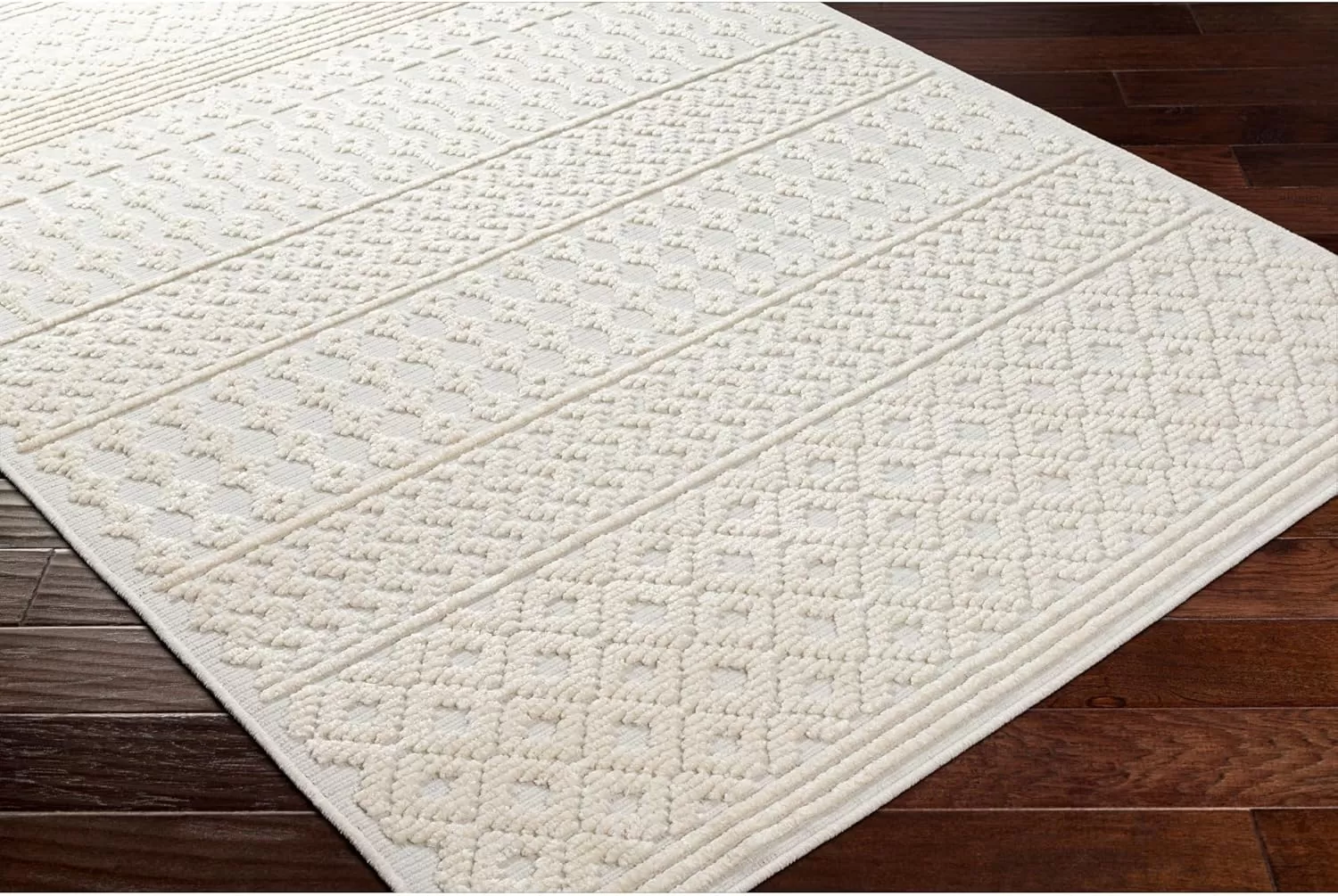 imageLivabliss Lyna Chevron Washable Area Rug2 x 210quotCreamCream