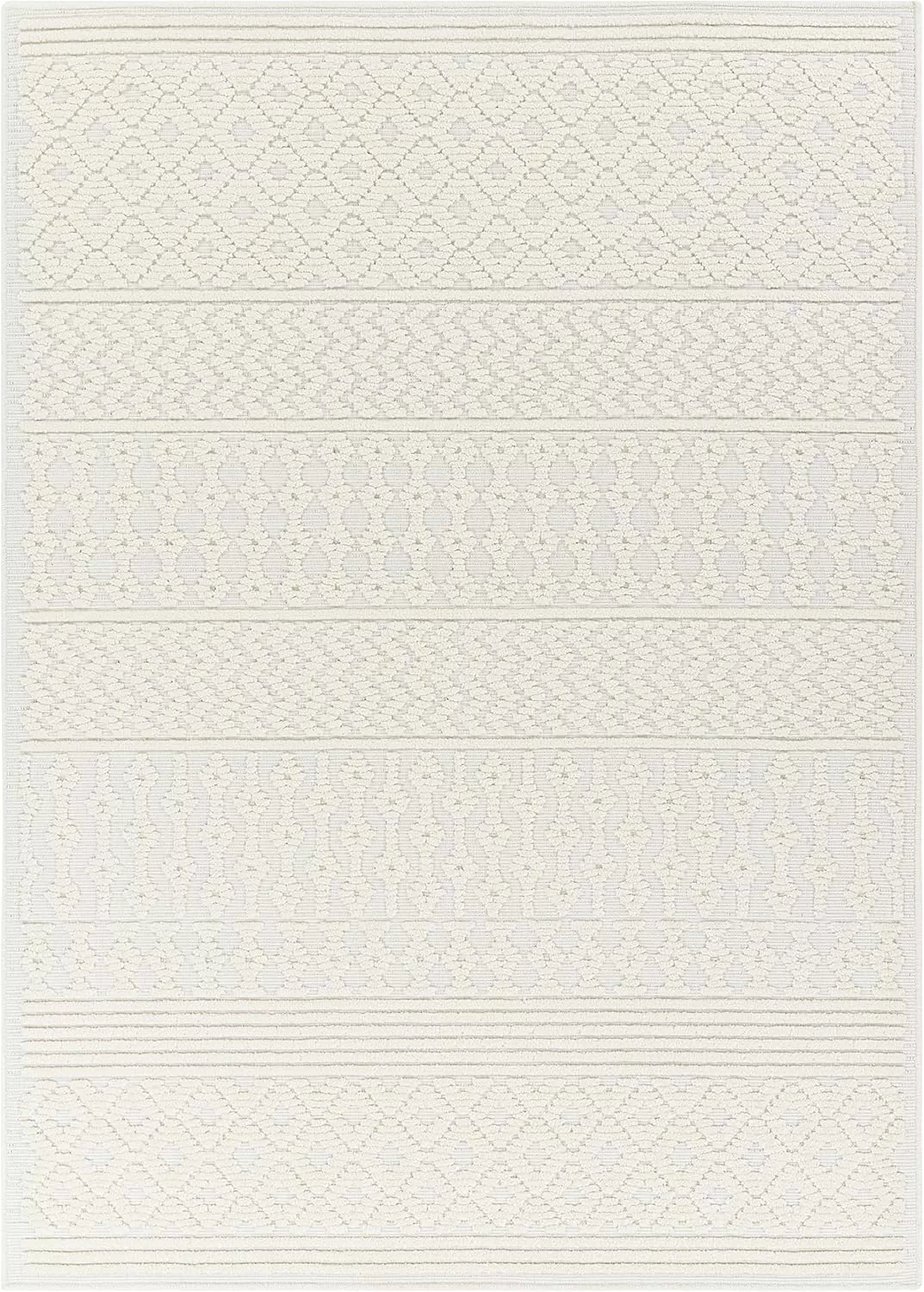 imageLivabliss Lyna Chevron Washable Area Rug2 x 210quotCreamCream
