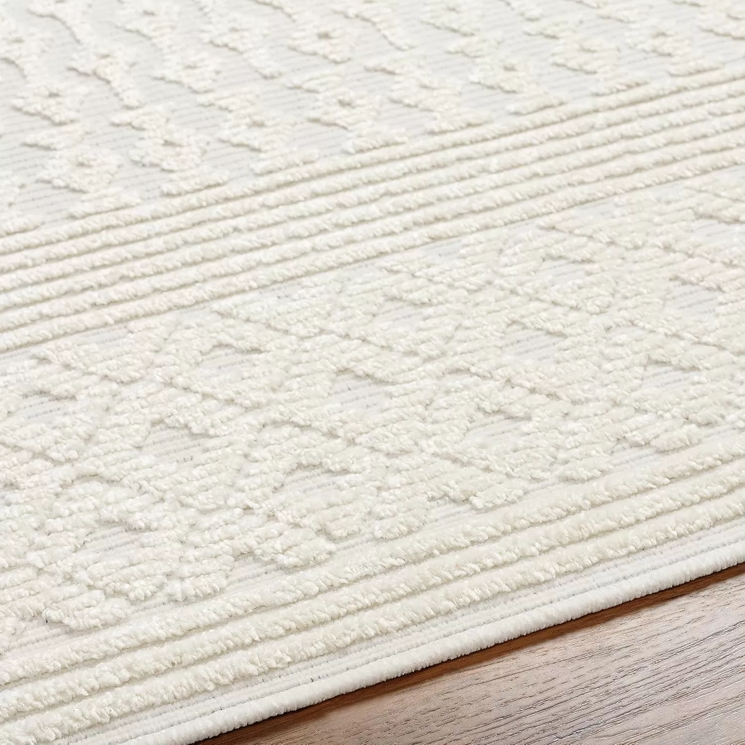 imageLivabliss Lyna Chevron Washable Area Rug2 x 210quotCreamCream
