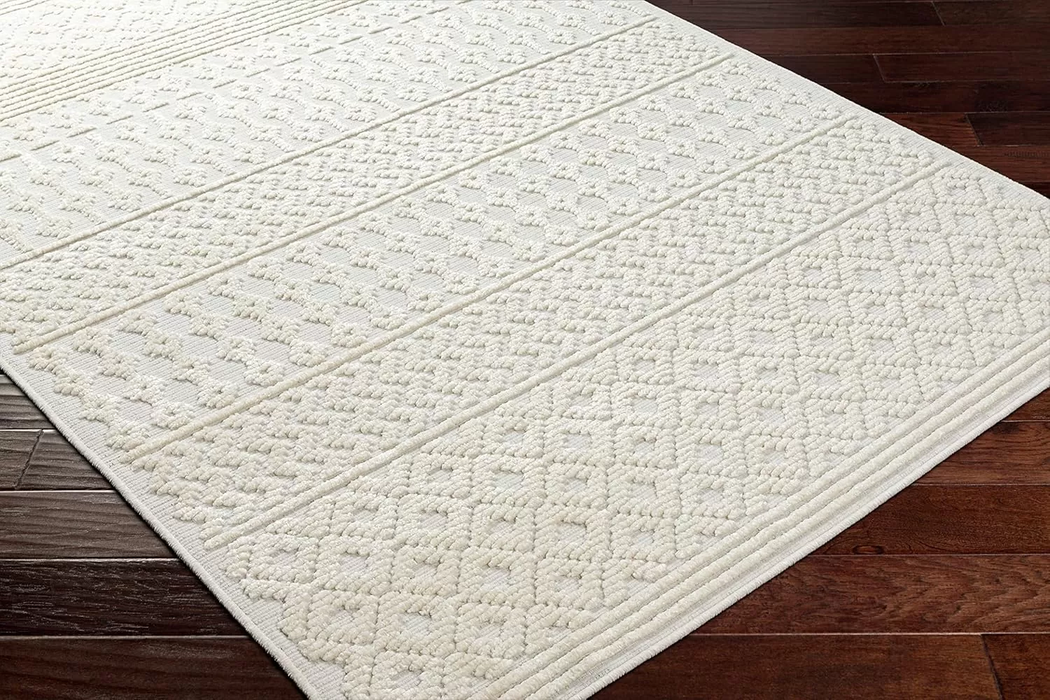 imageLivabliss Lyna Chevron Washable Area Rug2 x 210quotCreamCream