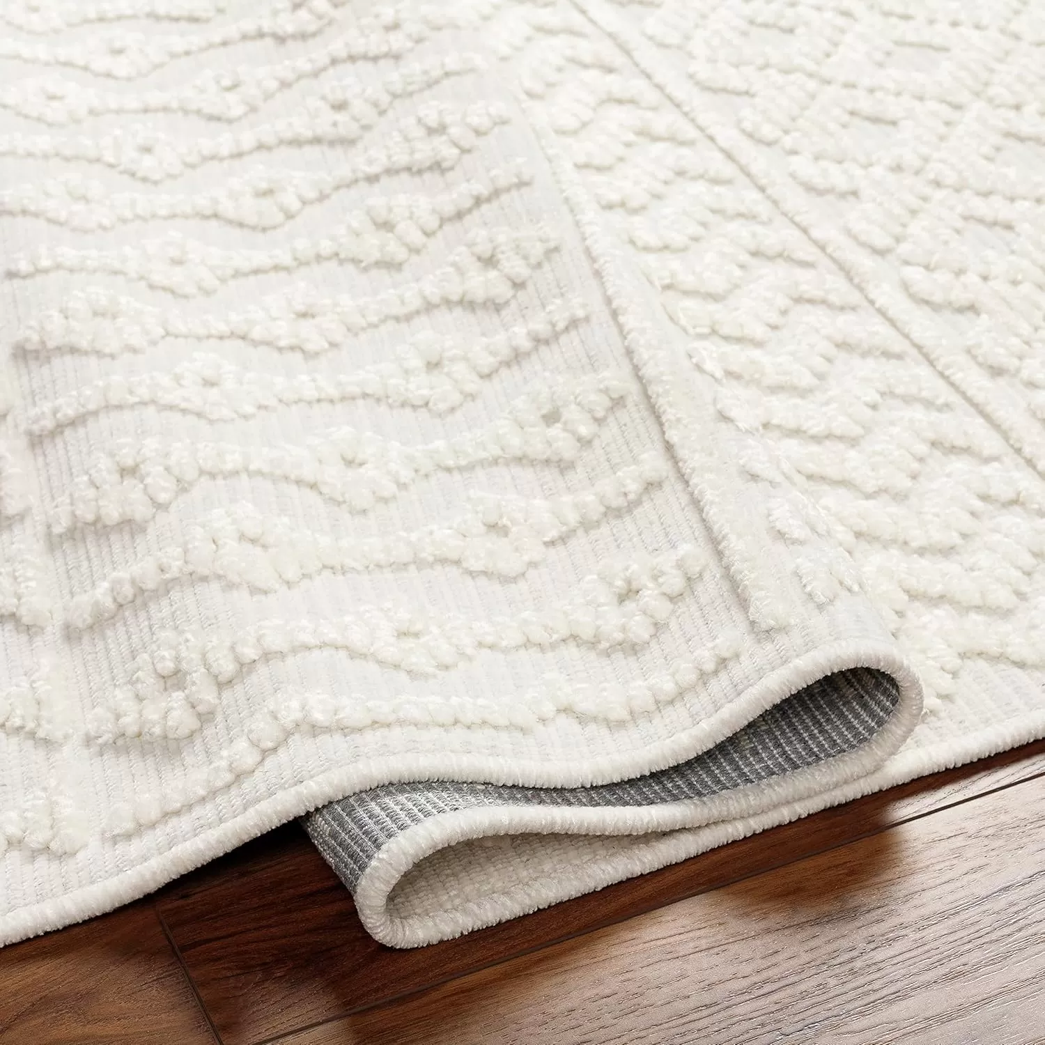 imageLivabliss Lyna Chevron Washable Area Rug2 x 210quotCreamCream