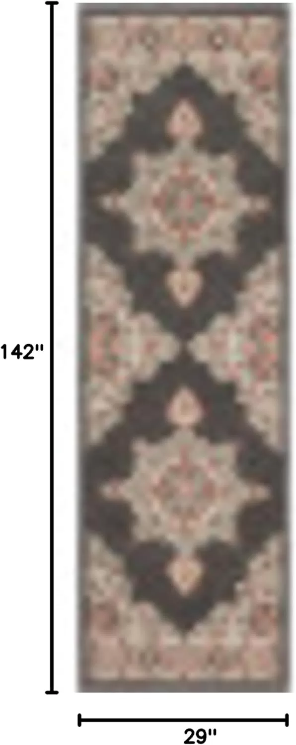 imageLivabliss Maritza Medallion IndoorOutdoor Area Rug 73quot Square DenimBlackSeafoam