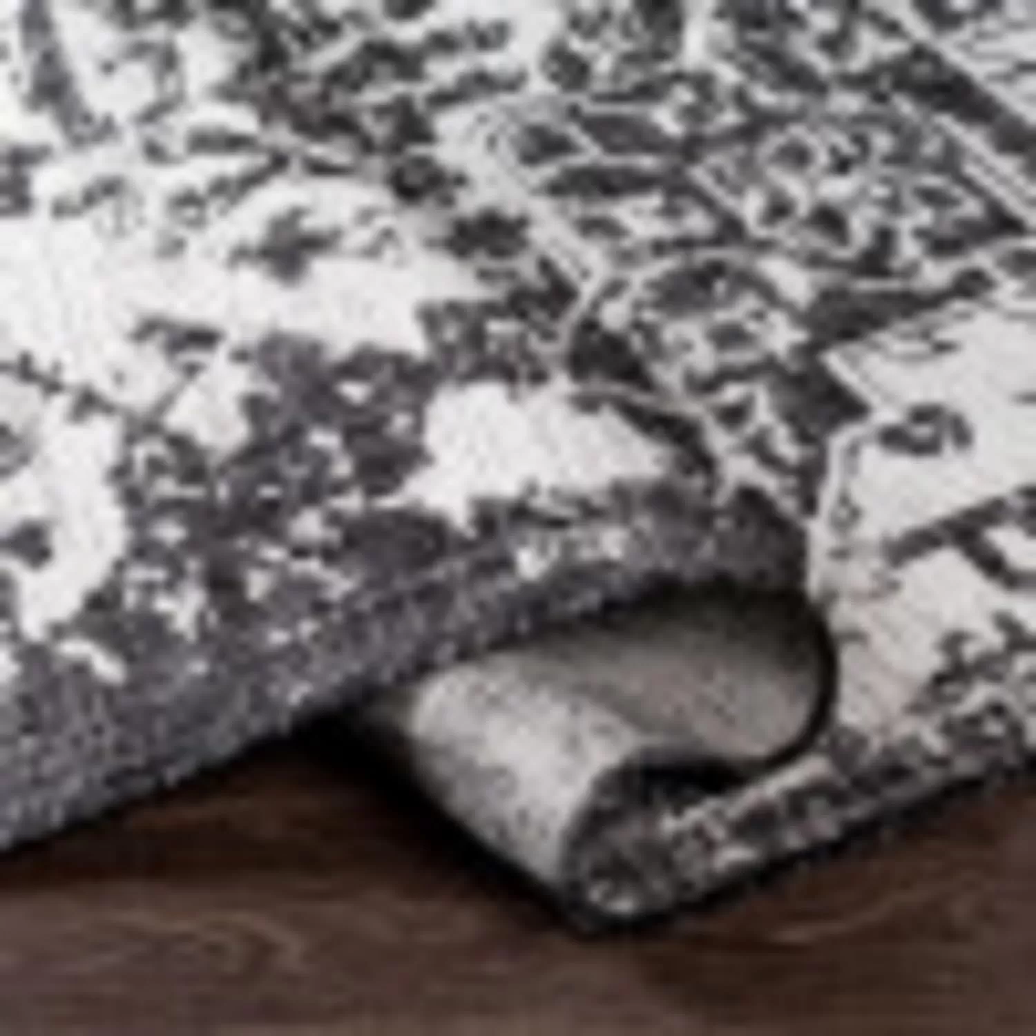 imageLivabliss Masha Vintage Medallion Outdoor Area Rug710quot SquareDark Gray12 x 15