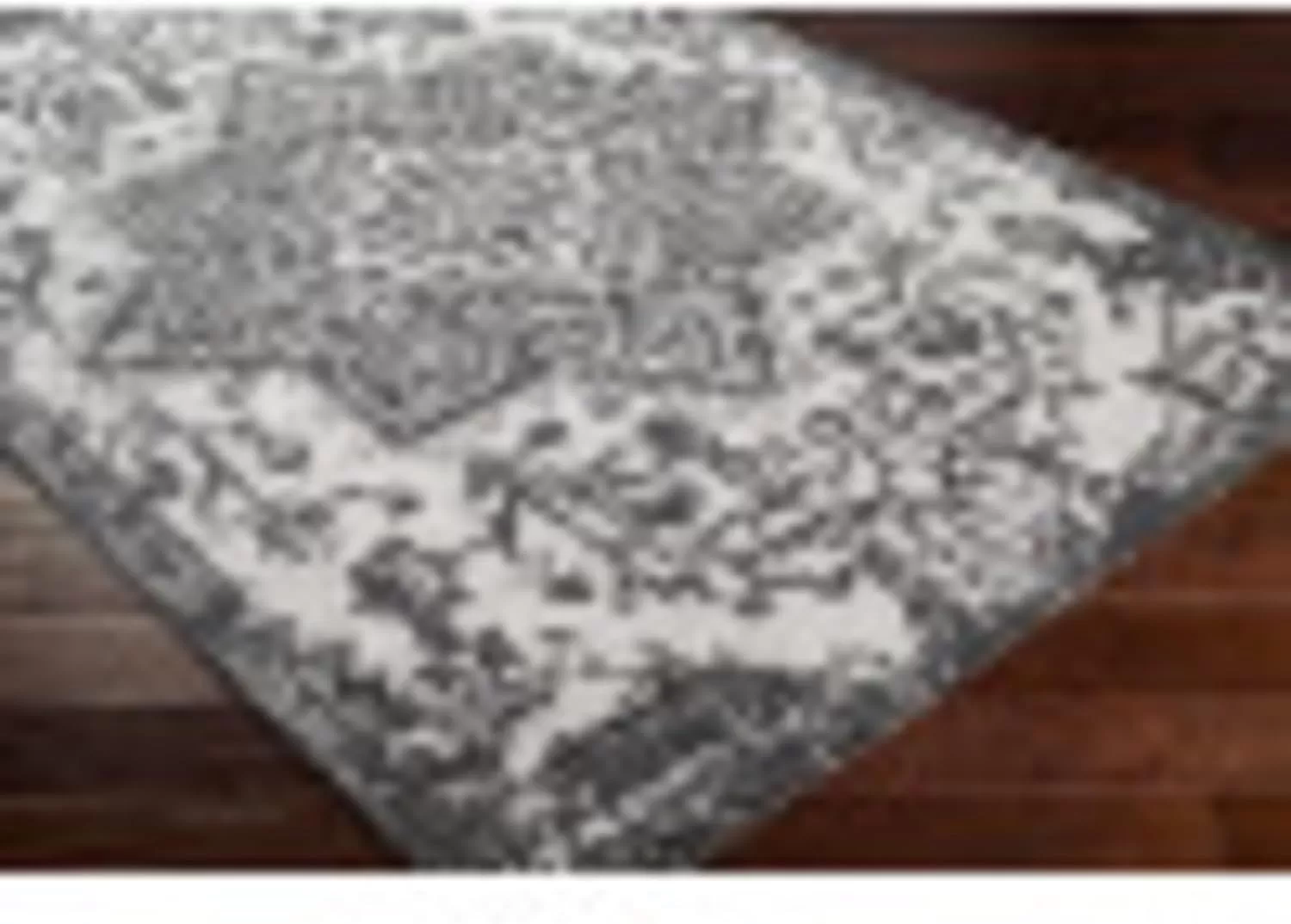 imageLivabliss Masha Vintage Medallion Outdoor Area Rug710quot SquareDark Gray710 x 102