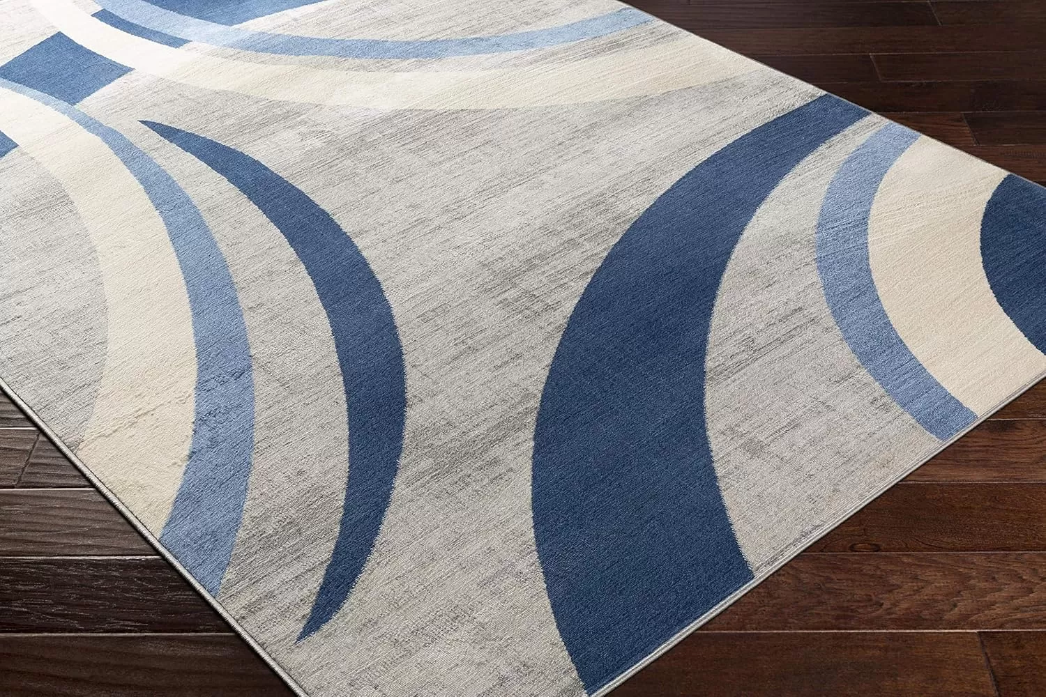 imageLivabliss Zara Modern Geometric Area Rug43quot x 511quotNavyNavy