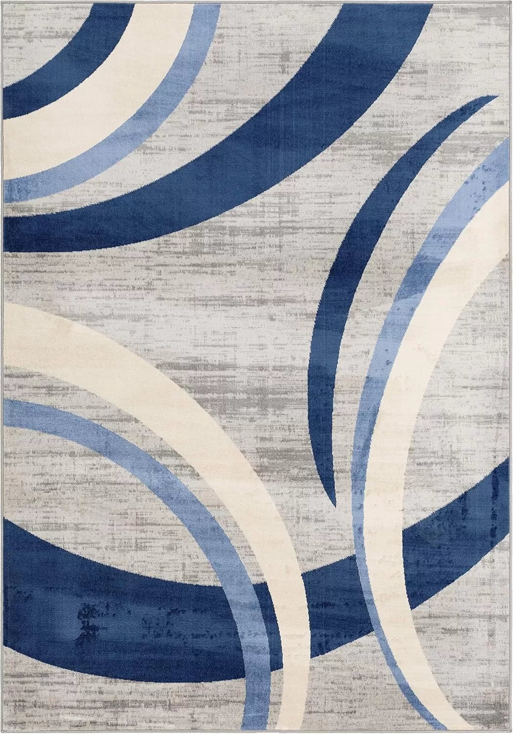 imageLivabliss Zara Modern Geometric Area Rug43quot x 511quotNavyNavy