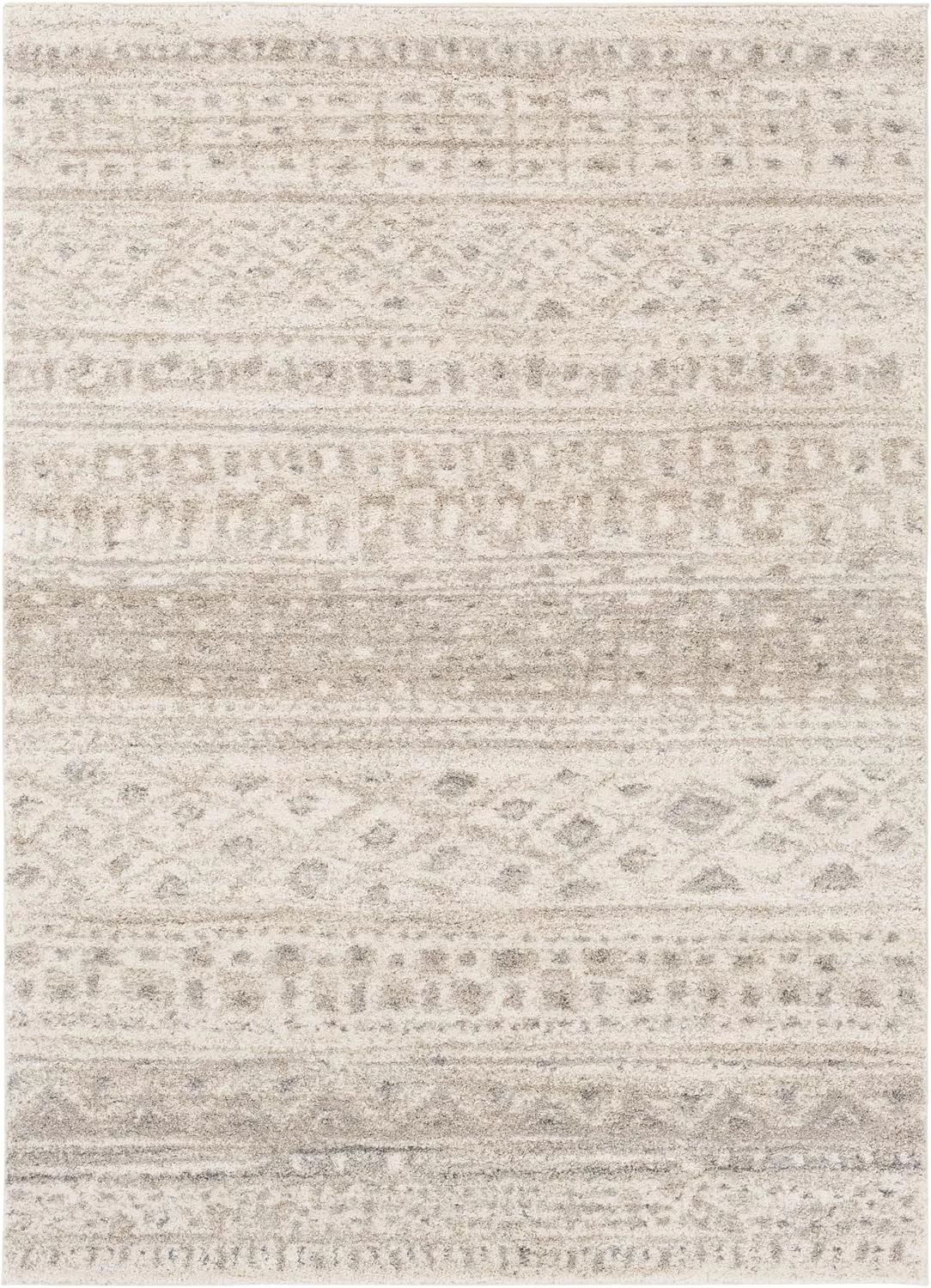 imageUlrike Light Gray and Ivory BohemianGlobal Area Rug 2 x 3