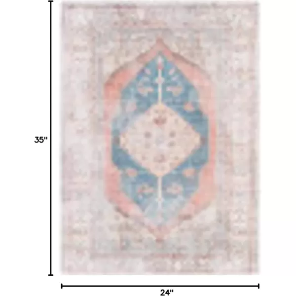 imageArtistic Weavers Luisa Area Rug 2 ft x 2 ft 11 in PeachNavy