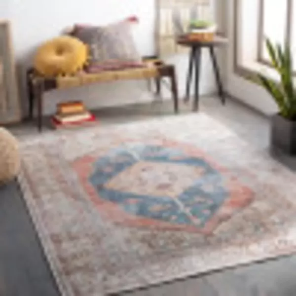 imageArtistic Weavers Luisa Area Rug 2 ft x 2 ft 11 in PeachNavy