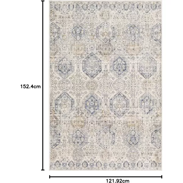 imageLivabliss Aune Area Rug 43quot x 57quot NavyBeige