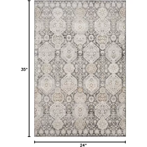 imageLivabliss Aune Area Rug 43quot x 57quot NavyBlack