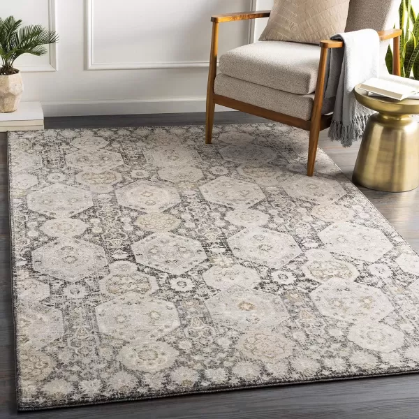 imageLivabliss Aune Area Rug 43quot x 57quot NavyBlack
