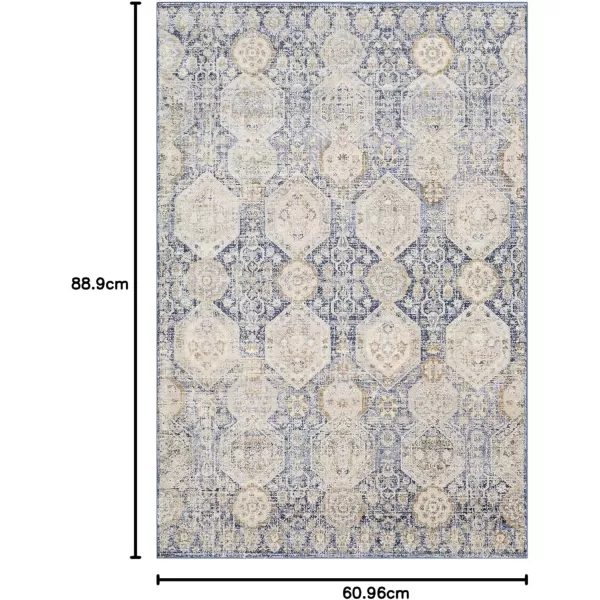 imageLivabliss Aune Area Rug 43quot x 57quot NavyNavy