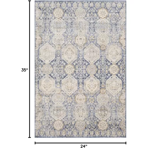 imageLivabliss Aune Area Rug 43quot x 57quot NavyNavy