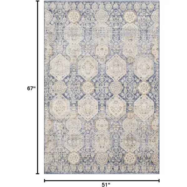 imageLivabliss Aune Area Rug 43quot x 57quot NavyNavy
