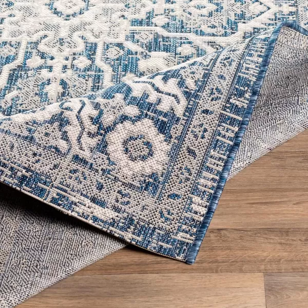 imageLivabliss Blarce Vintage Outdoor Area Rug67quot Square DenimDenim