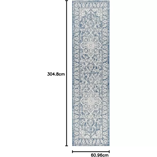 imageLivabliss Blarce Vintage Outdoor Area Rug67quot Square DenimDenim