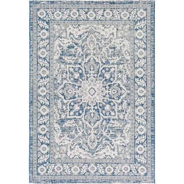 imageLivabliss Blarce Vintage Outdoor Area Rug67quot Square DenimDenim