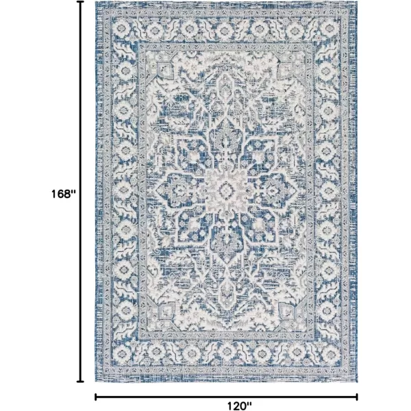 imageLivabliss Blarce Vintage Outdoor Area Rug67quot Square DenimDenim