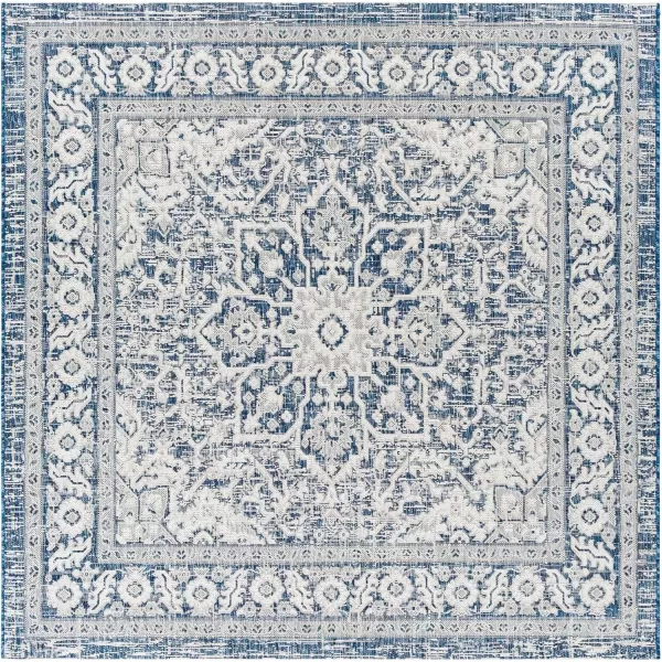 imageLivabliss Blarce Vintage Outdoor Area Rug67quot Square DenimDenim