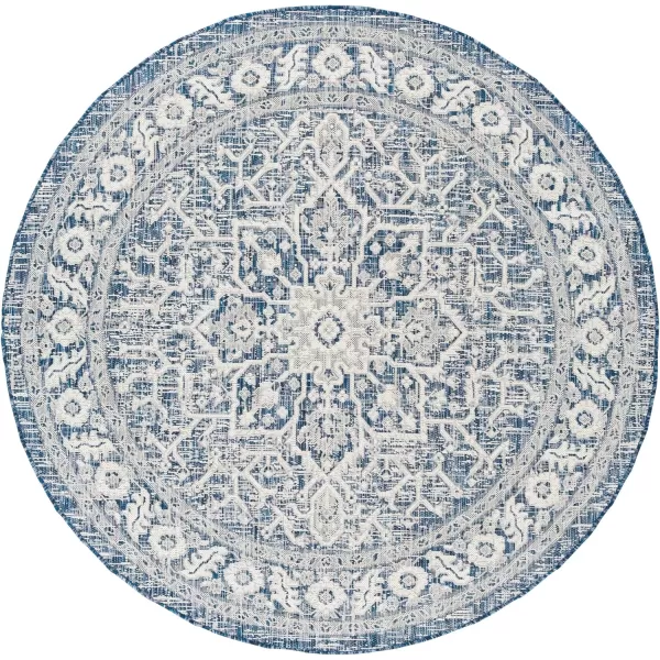 imageLivabliss Blarce Vintage Outdoor Area Rug67quot Square DenimDenim
