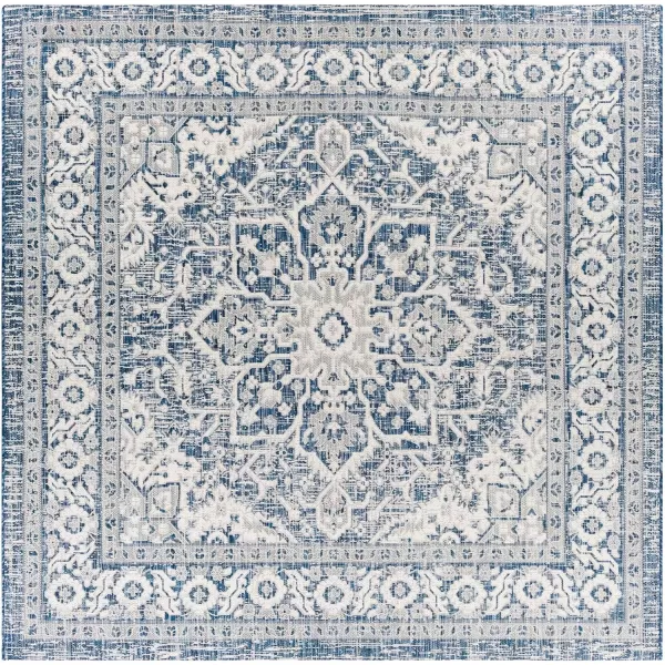 imageLivabliss Blarce Vintage Outdoor Area Rug67quot Square DenimDenim
