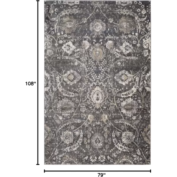 imageLivabliss Inkeri Updated Traditional Area Rug2 x 211quotBeigeCharcoal