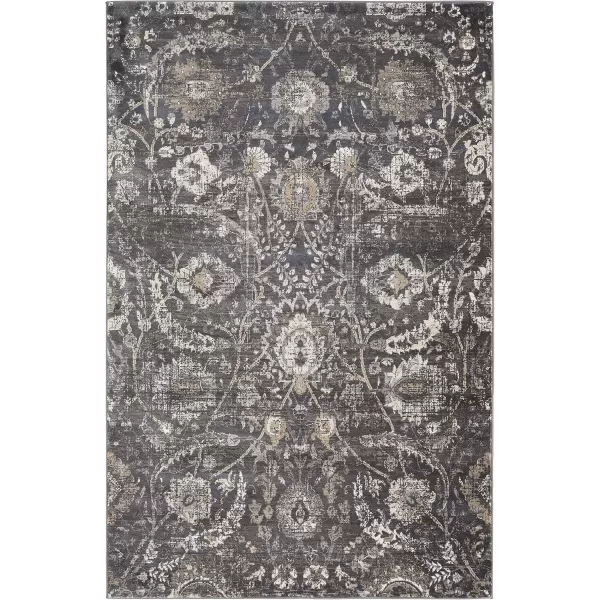 imageLivabliss Inkeri Updated Traditional Area Rug2 x 211quotBeigeCharcoal
