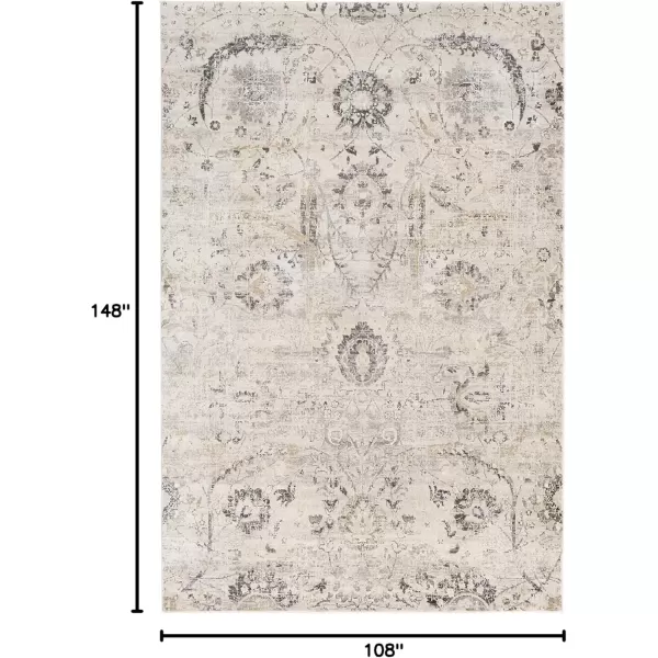 imageLivabliss Inkeri Updated Traditional Area Rug2 x 211quotBeigeLight Gray
