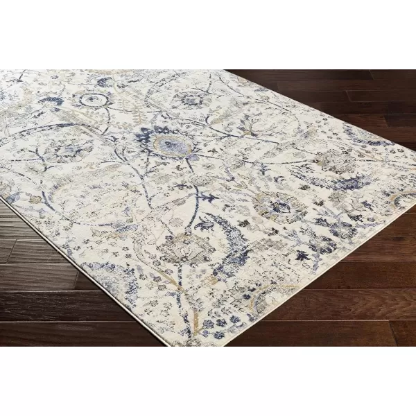 imageLivabliss Inkeri Updated Traditional Area Rug2 x 211quotBeigeNavy