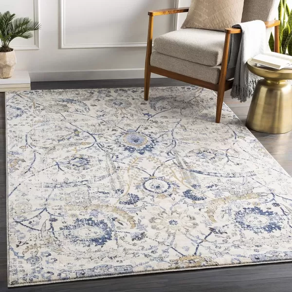 imageLivabliss Inkeri Updated Traditional Area Rug2 x 211quotBeigeNavy