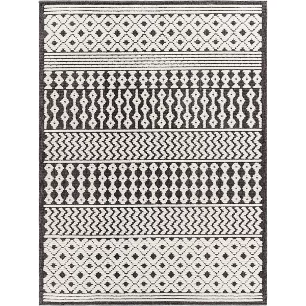 imageLivabliss Lyna Chevron Washable Area Rug2 x 210quotCreamCharcoal