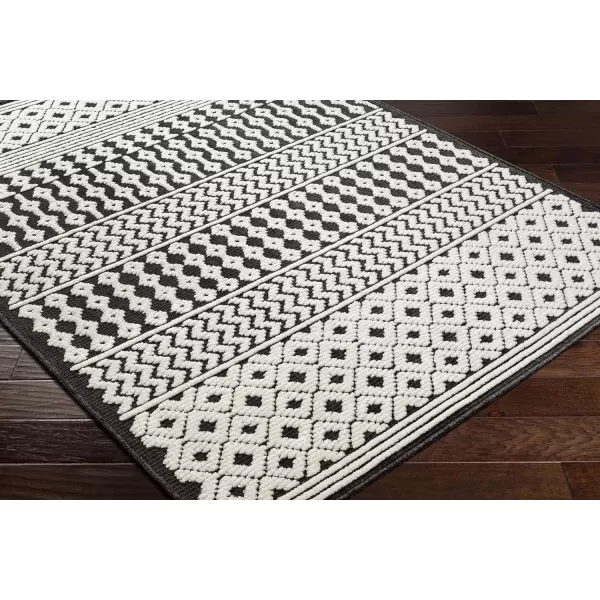 imageLivabliss Lyna Chevron Washable Area Rug2 x 210quotCreamCharcoal