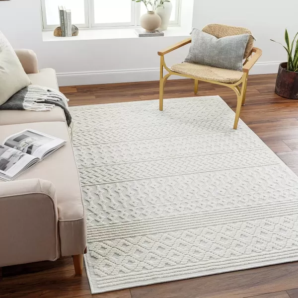 imageLivabliss Lyna Chevron Washable Area Rug2 x 210quotCreamCream