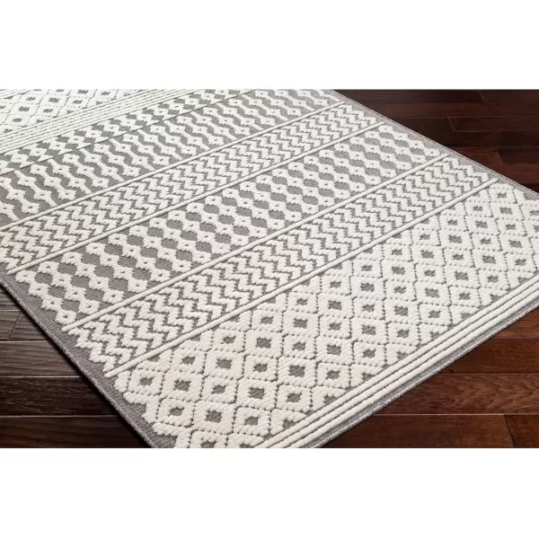 imageLivabliss Lyna Chevron Washable Area Rug2 x 210quotCreamGrey