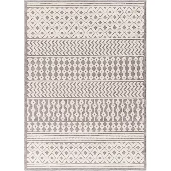 imageLivabliss Lyna Chevron Washable Area Rug2 x 210quotCreamGrey