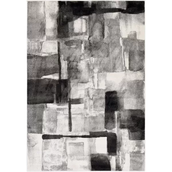 imageLivabliss Malachi MidCentury Modern Area Rug2 x 211quotBlackBlack