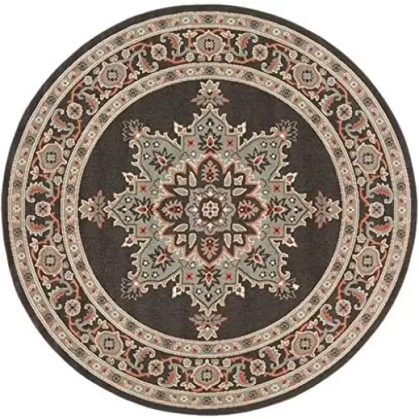 imageLivabliss Maritza Medallion IndoorOutdoor Area Rug 73quot Square DenimBlack